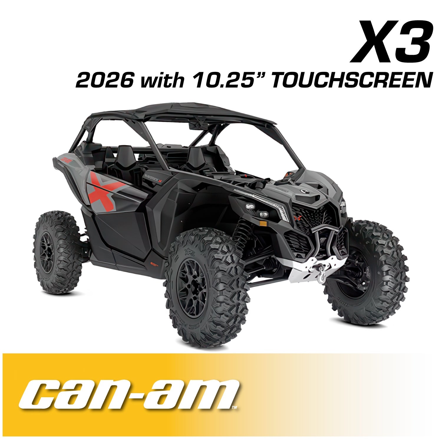 2026 Can-Am Maverick X3 Complete Communication Kit with Bluetooth Intercom and 2-Way Radio (10.25  Touchscreen Models Only) - 696 PLUS Remote Head / M1 VHF Business Band