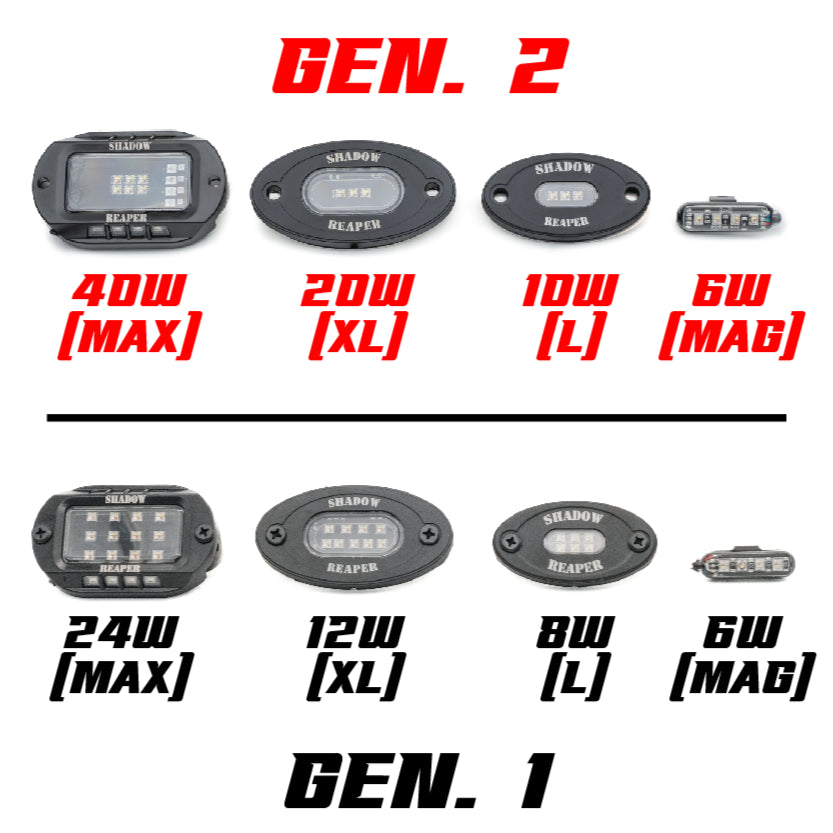 (Polaris) RZR Model Specific RGB+W Rock Light Kit - image 2