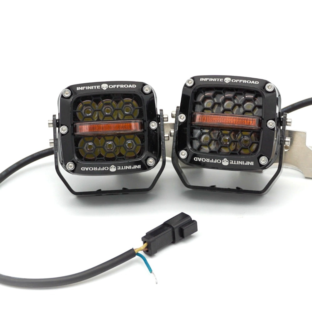60w 3" Pod (w/ Amber DRL) (Pair) - image 1