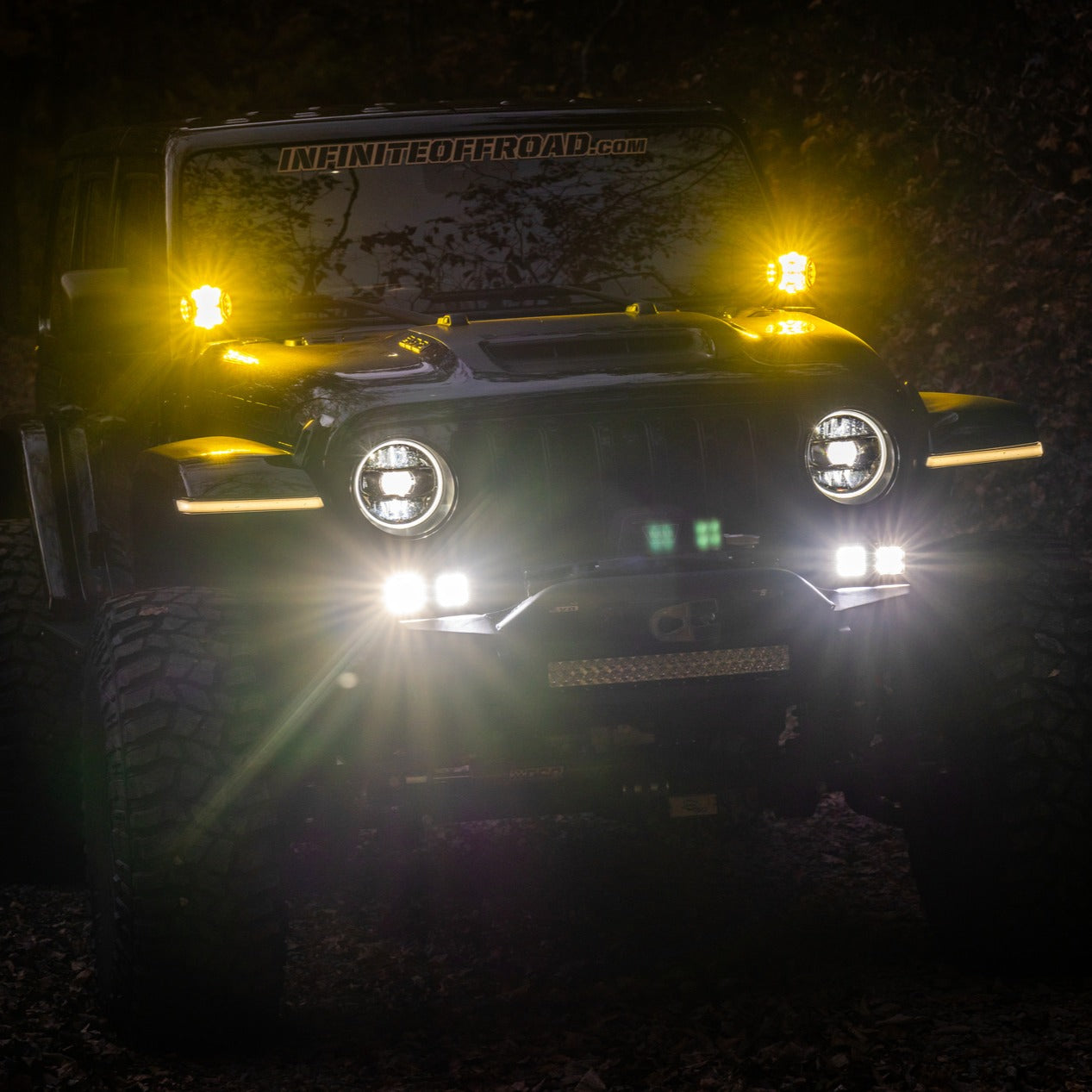 90w 5" Round Side Shooter Pods (w/ DRL) (Pair) - image 6