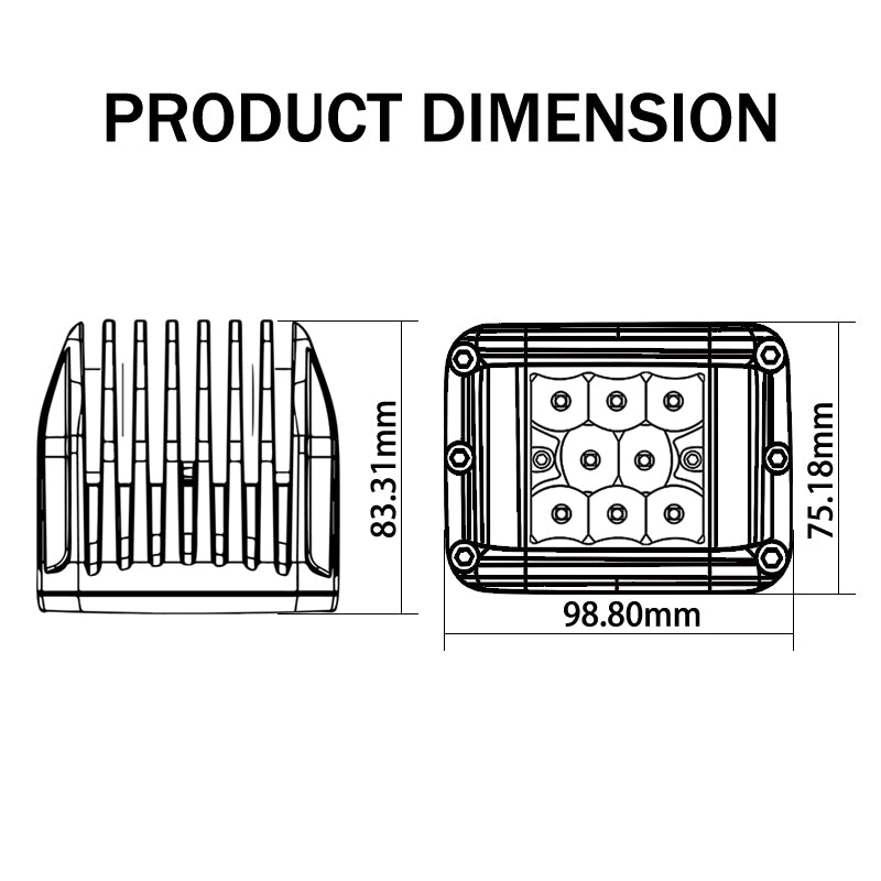 80w Side Shooter Pods (Pair) - image 5