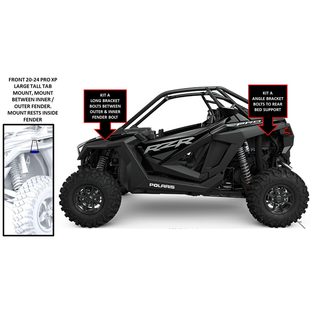 Polaris RZR & Ranger Specific Rock Light Bracket Mounts - image 7