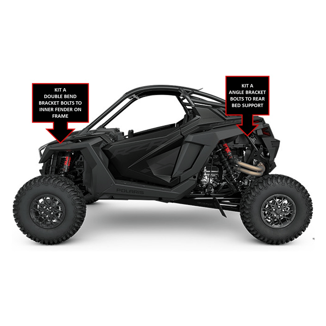 Polaris RZR & Ranger Specific Rock Light Bracket Mounts - image 1
