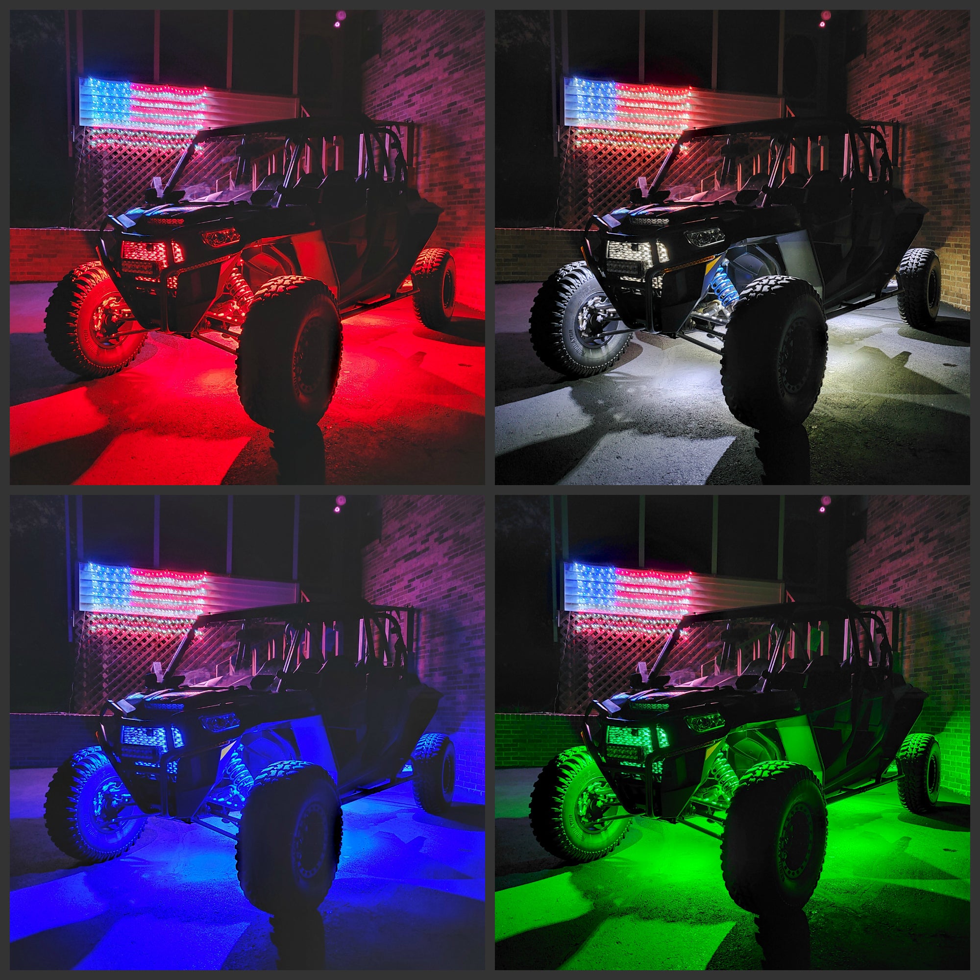 (UTV) RGB+W LUX Monster Magnetic Rock Light Kit - image 2