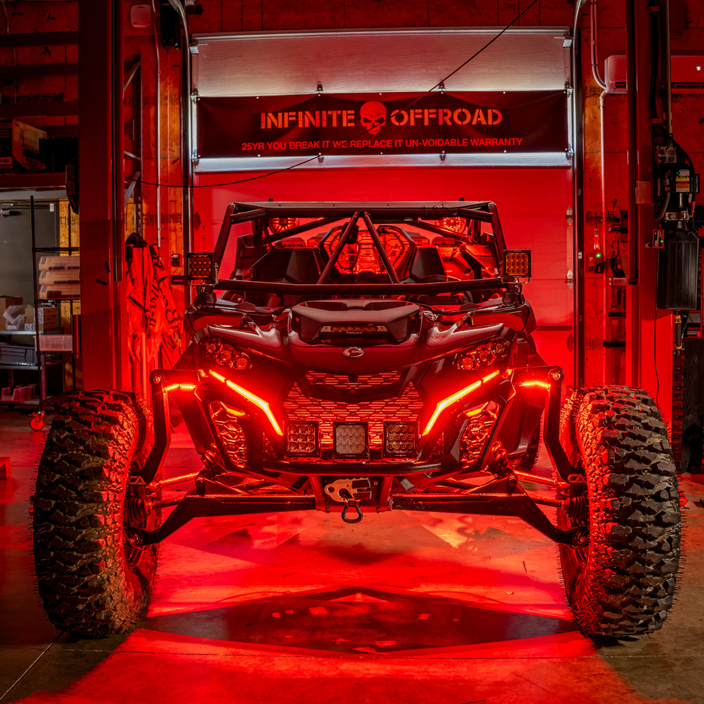 (Can-Am) Mav R, X3, Defender Model Specific RGB+W Rock Light Kit - image 3
