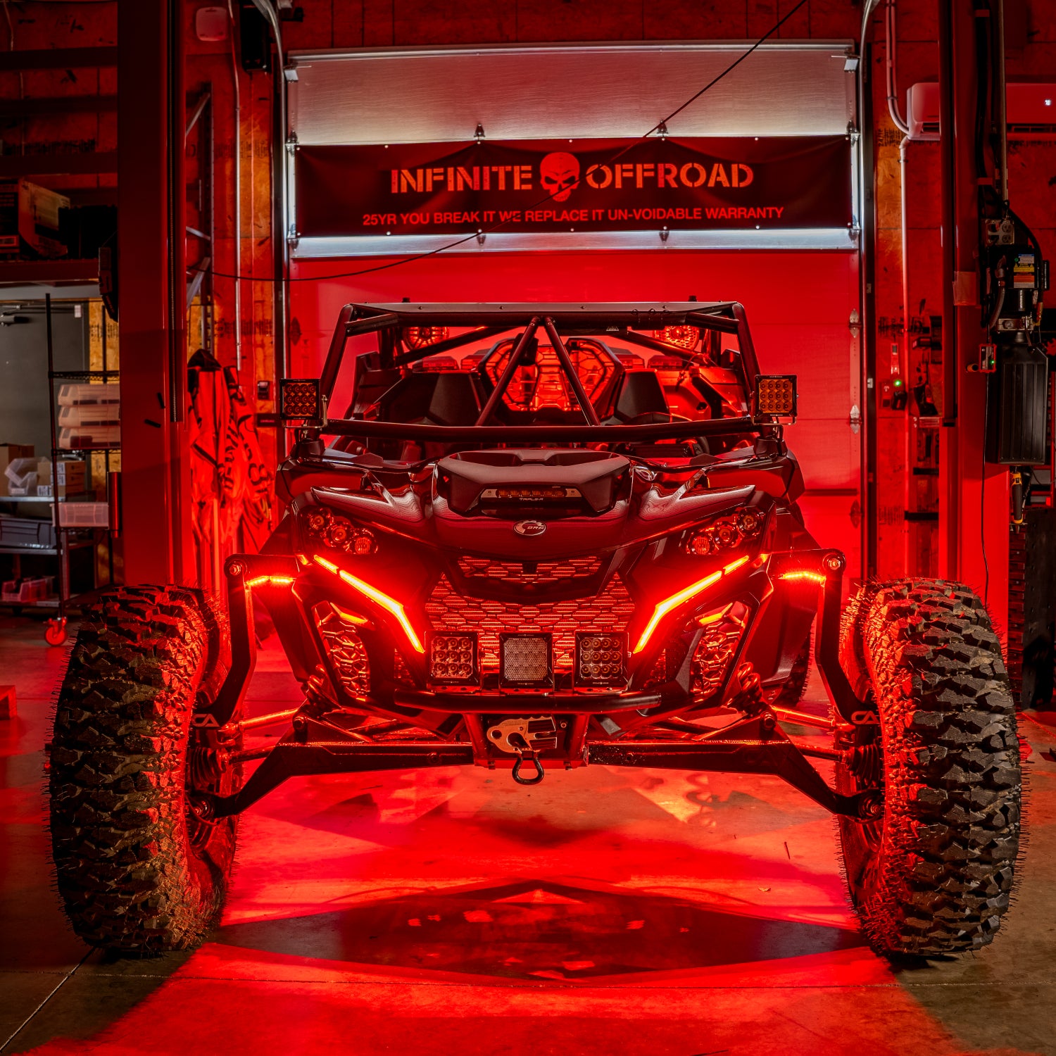 (Can-Am) Mav R, X3, Defender Model Specific RGB+W Rock Light Kit - image 3