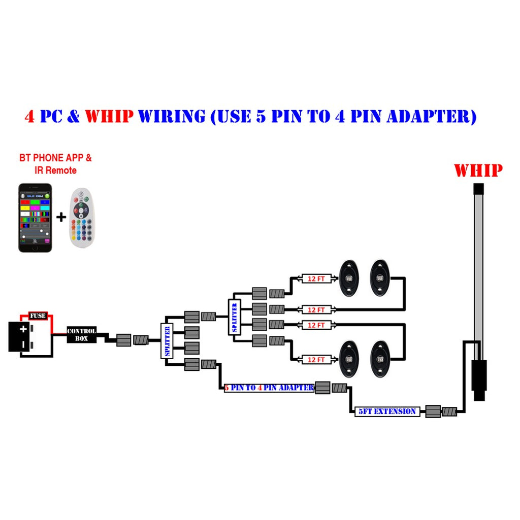 RGB+W Whips (Compatible With Rock Lights) - image 12