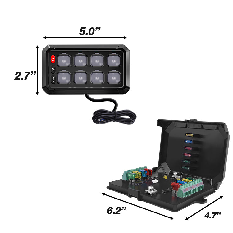 Switch Panel Accessory Controller (RGB) (4, 6, 8, 12 Button) (Bluetooth) - image 8