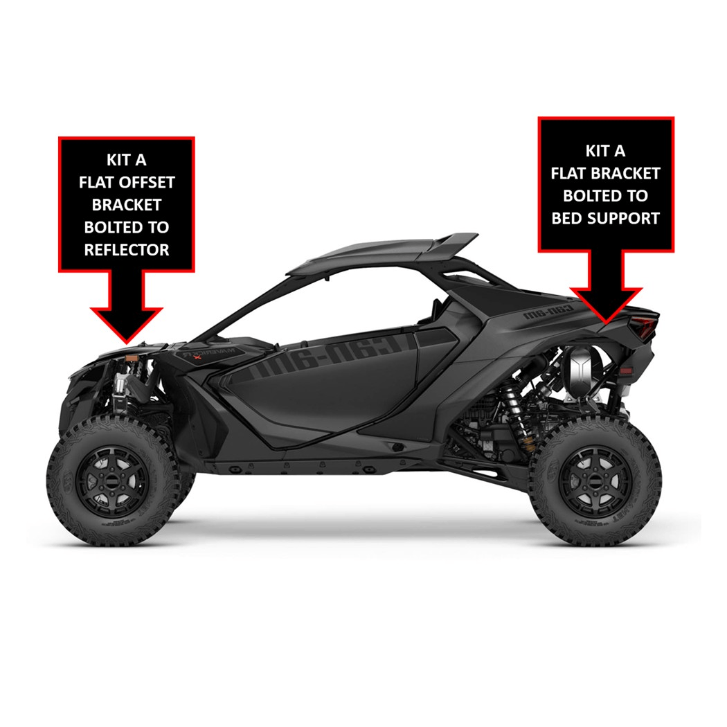 Can-Am X3, Maverick R, Defender Specific Rock Light Bracket Mounts - image 1