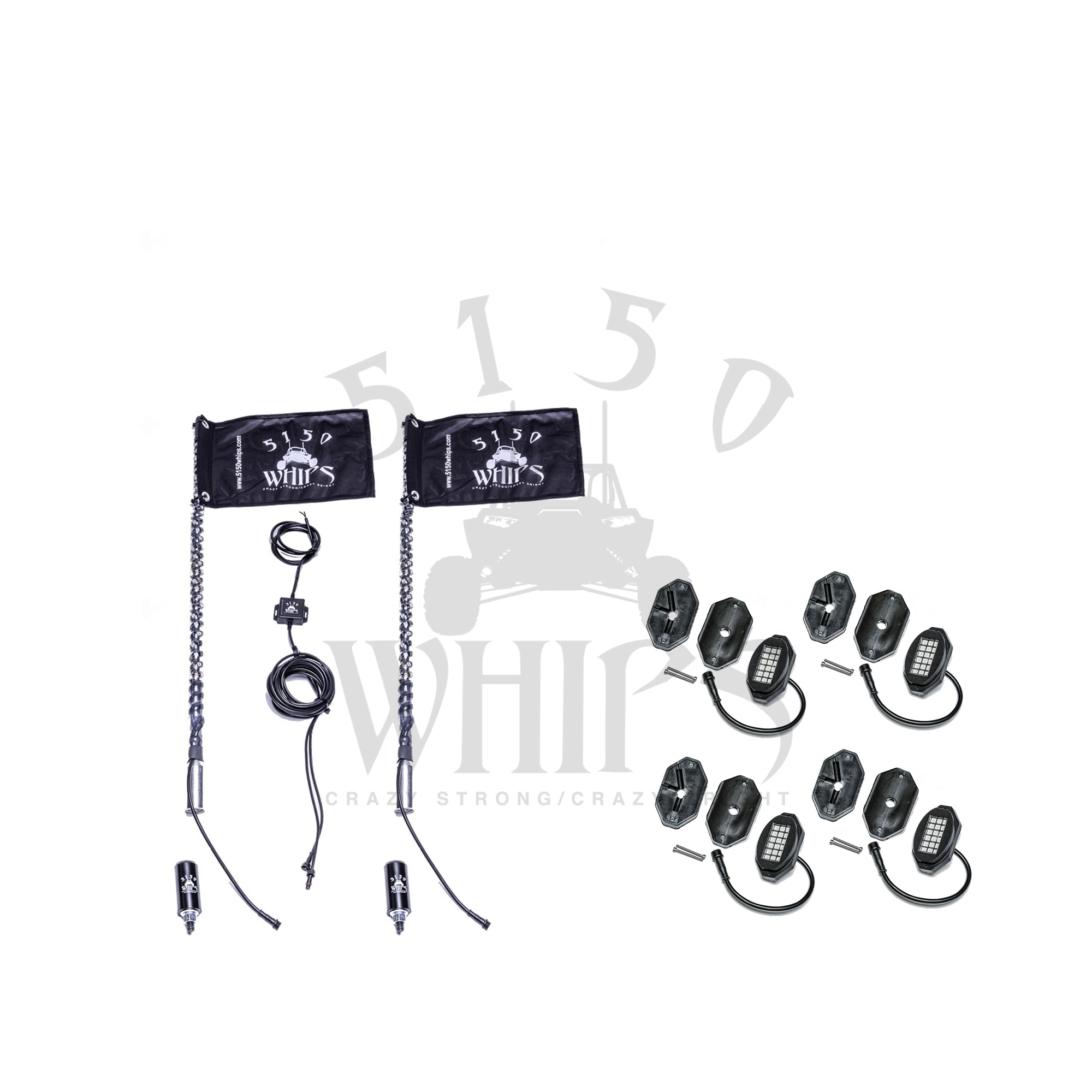 5150 Whips 187 LED Whips and Rock Light Combo Kit - official 5150 product image 1