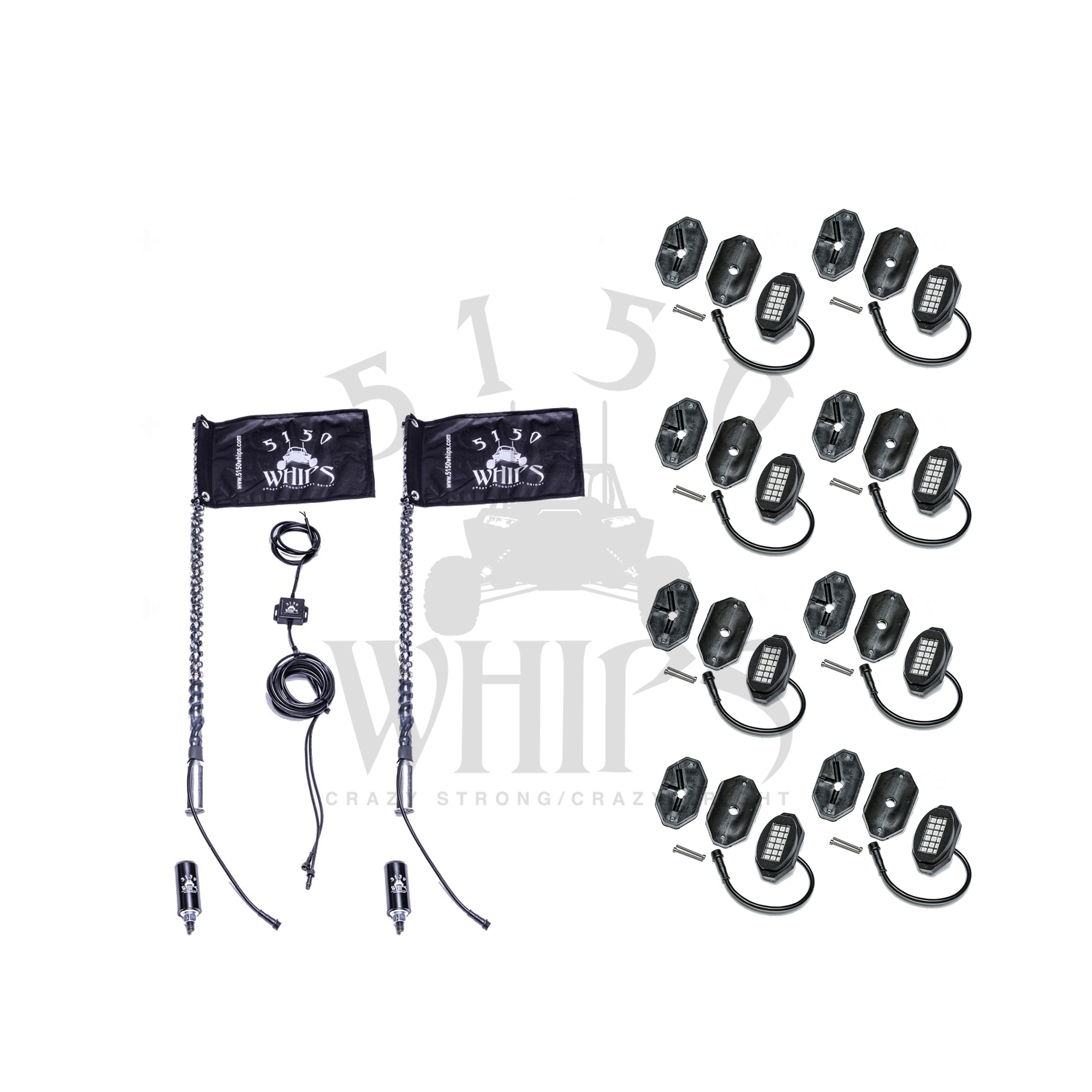 5150 Whips 187 LED Whips and Rock Light Combo Kit - official 5150 product image 3