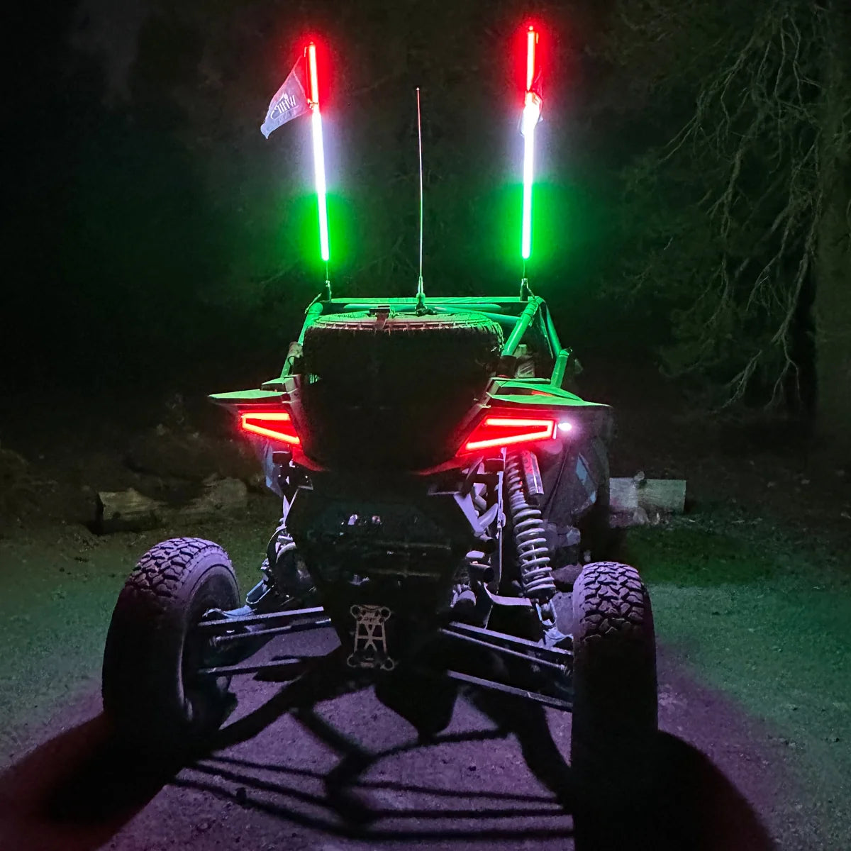 5150 Whips Hyper Color LED Whip – Red / White / Green