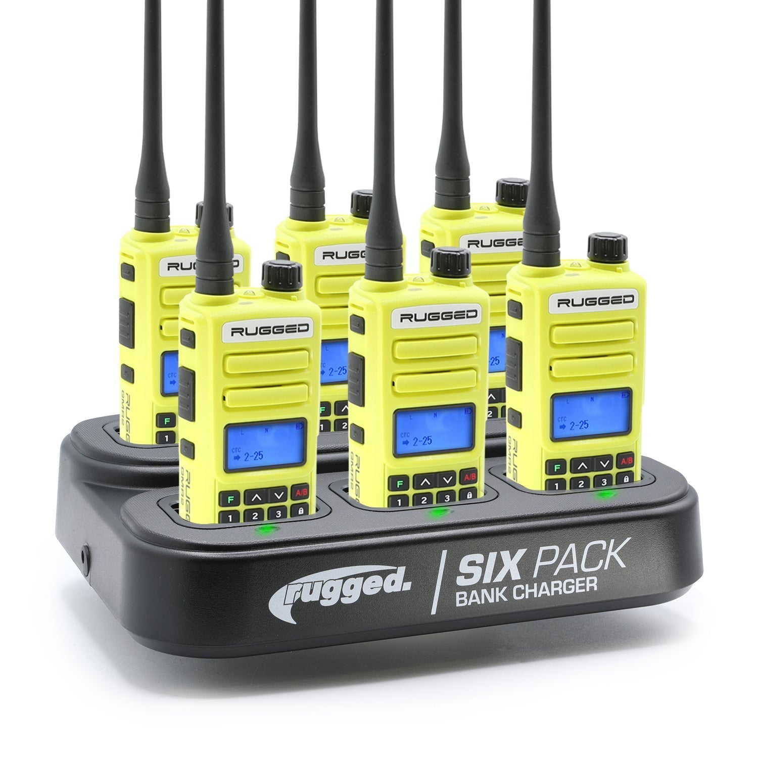 6 PACK - Choose Your GMRS Two Way Handheld Radio - GMR5-X / Grey