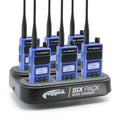 6 PACK - Choose Your Business Band Two Way Handheld Radio - RDH-X - Black