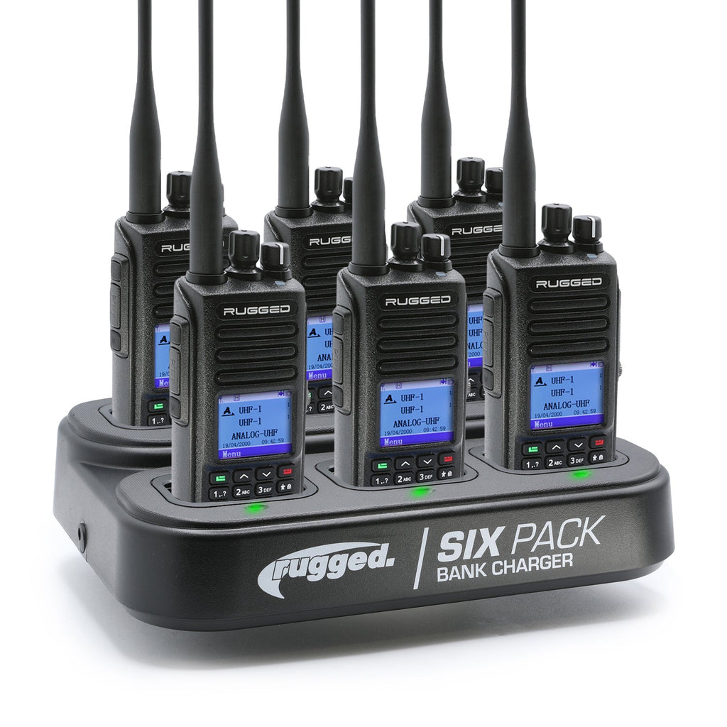 6 PACK - Choose Your Business Band Two Way Handheld Radio - V3