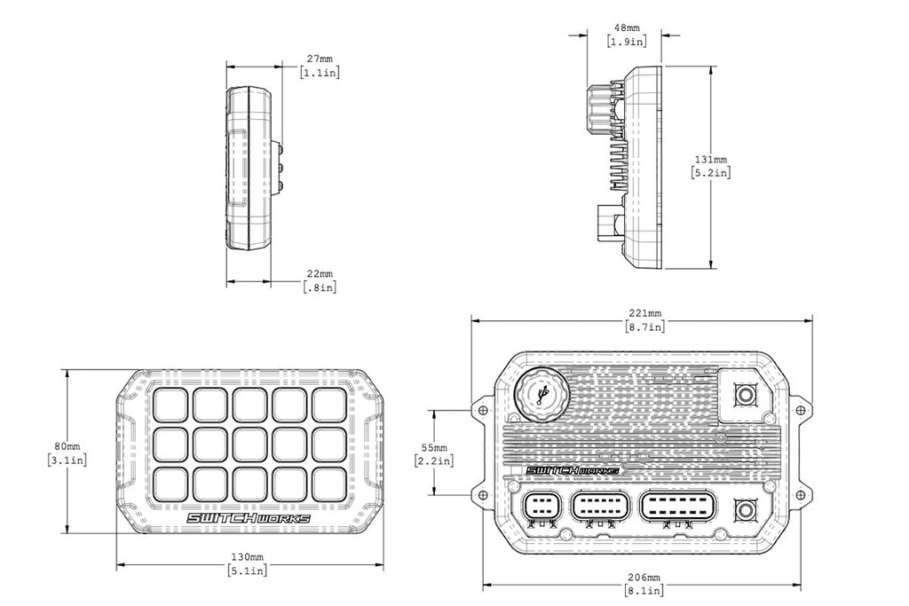 Alpha12 Digital Smart Switcher with 12-Outputs and Rollcage Mount