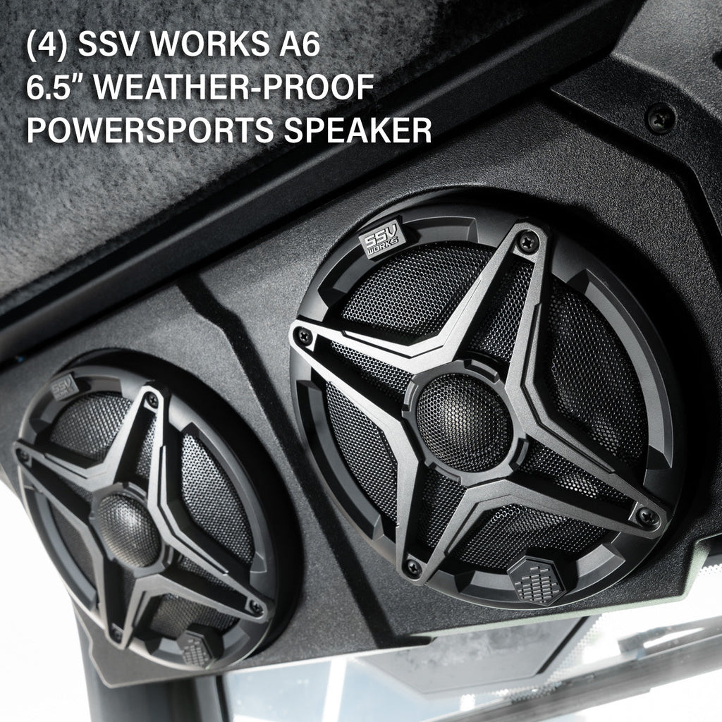 CanAm Defender | 2018-2026 HD10 & 2026 HD11 | Plug-&-Play 4-Speaker Overhead Sound Bar w/JVC MR305 Bluetooth
