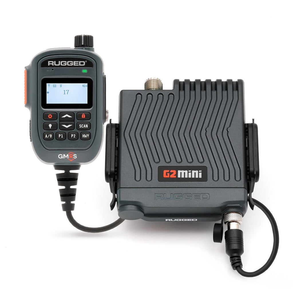 G2 Mini 30W GMRS radio and display hand mic
