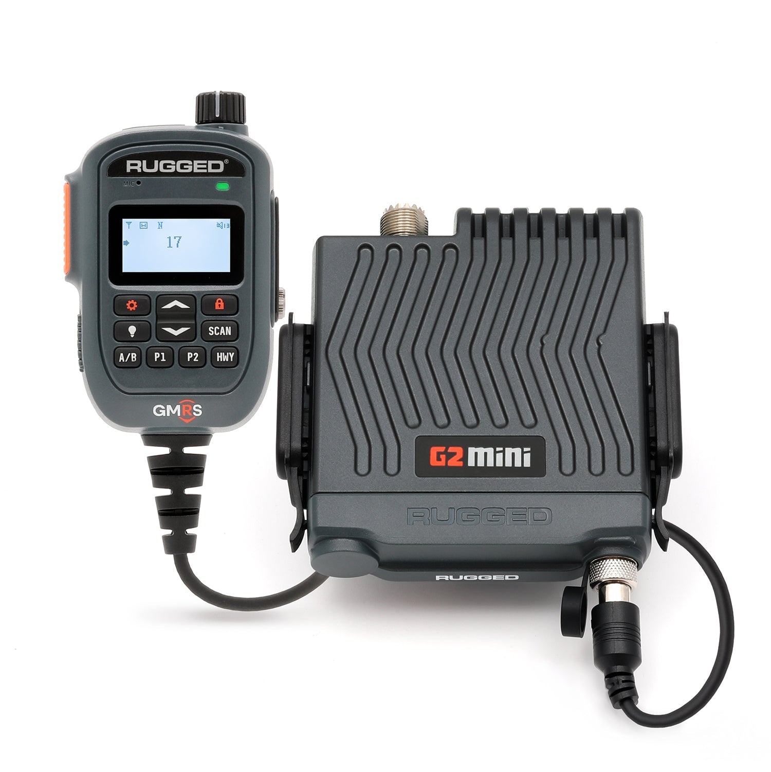G2 Mini 30W GMRS radio and display hand mic
