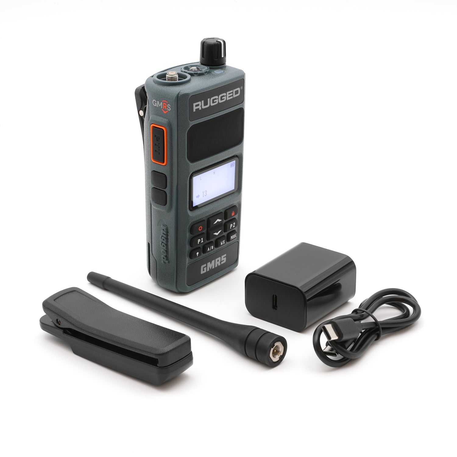 GMR5 - 5W GMRS Handheld Radio - Grey