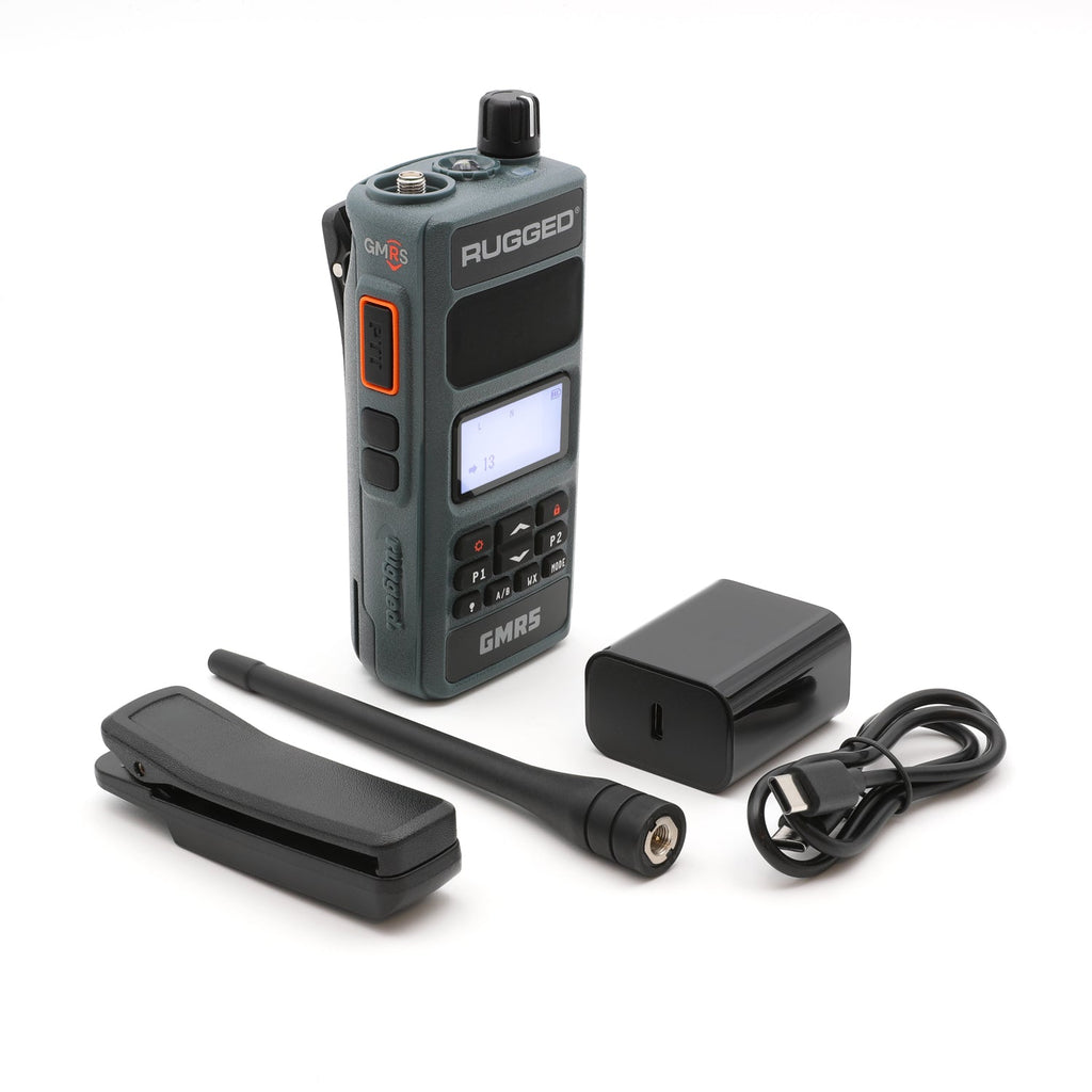 GMR5 - 5W GMRS Handheld Radio - Safety Orange