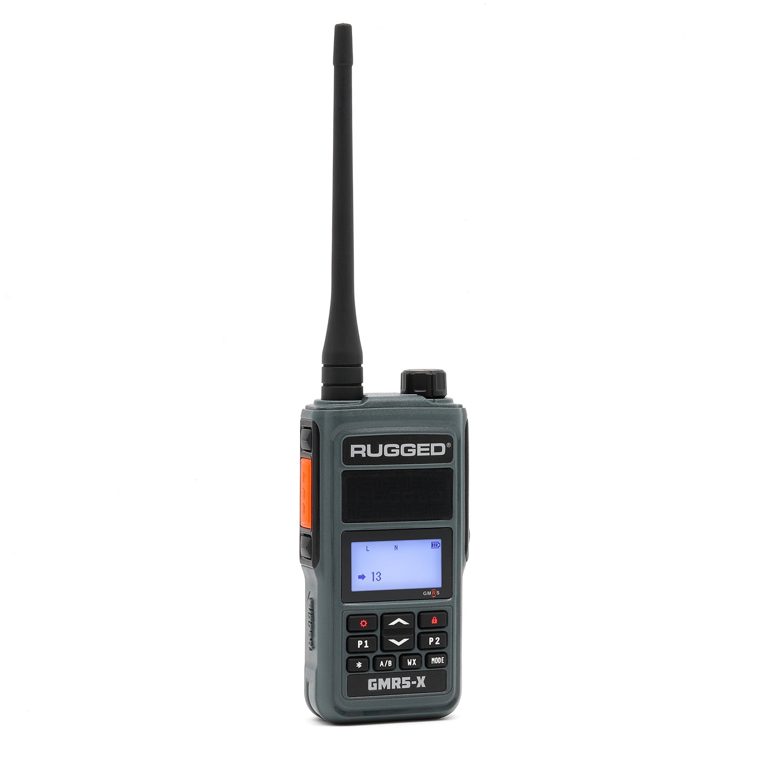 GMR5-X - 5W GMRS Handheld Radio - Waterproof with XL Battery - Safety Orange