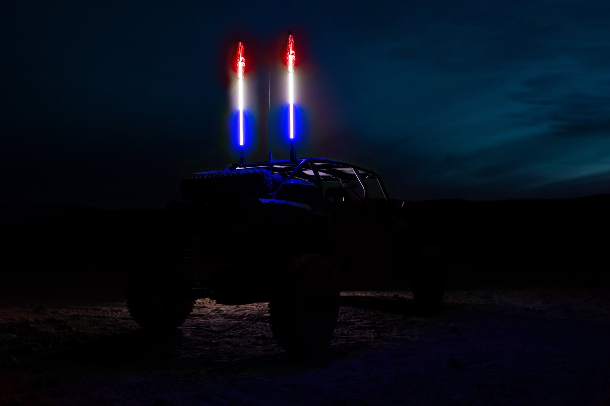 5150 Whips Hyper Color LED Whip – Red / White / Blue - official 5150 product image 2