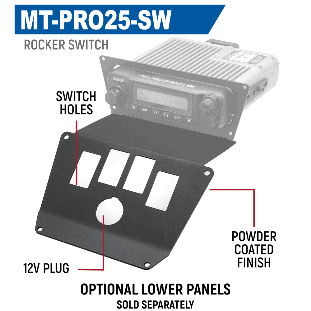 2025 and Newer Polaris RZR Pro XP Pro R and Pro S - Complete Communication Kit with Bluetooth Intercom and 2-Way Radio - 696 PLUS Remote Head / G1 GMRS