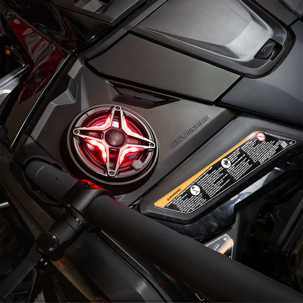 2024-2026 Can-Am® Maverick R, Phase-4 A-Spec 800watt 5-Speaker System