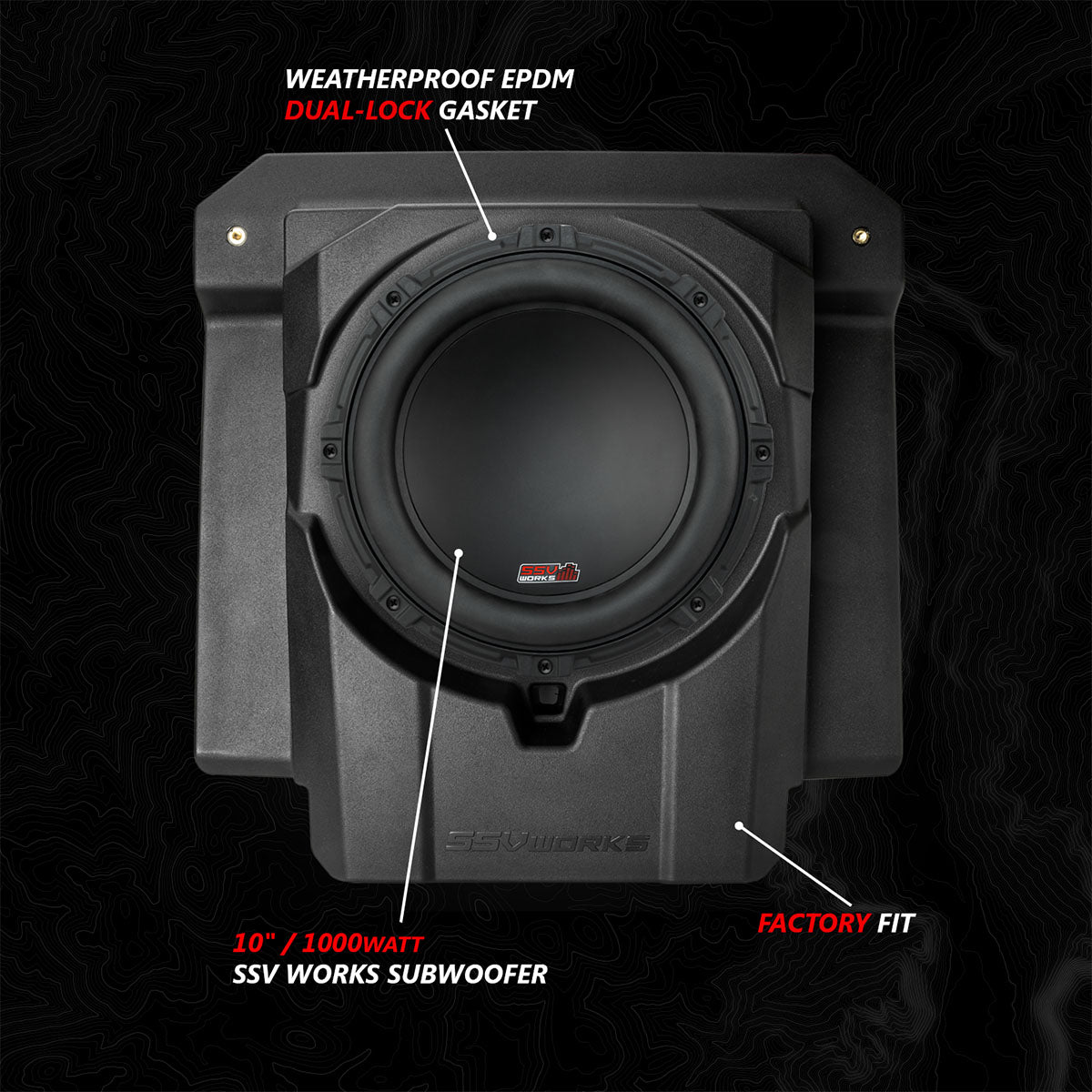 2024-2026 Can-Am® Maverick R, Phase-6 K-Spec 1400watt 6-Speaker Stereo System with Kicker Horns