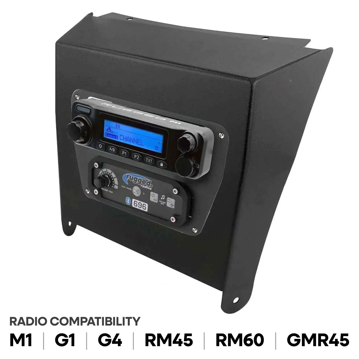Kawasaki KRX Multi-Mount Kit for Rugged Mobile Radios and Intercom - Rugged M1/G1/G4/RM45/RM60/GMR45