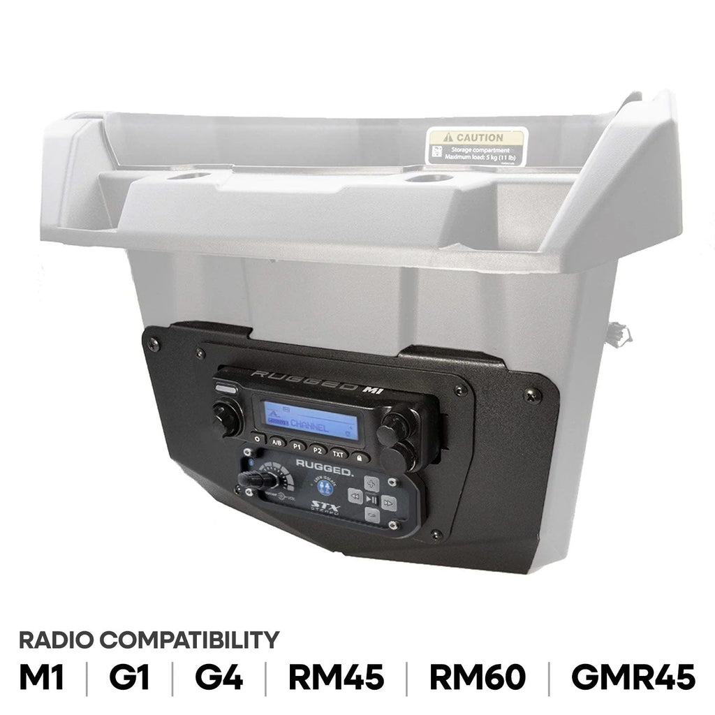 Can-Am Commander and Maverick - Glove Box Multi-Mount Kit for Rugged UTV Radios and Intercoms - Kenwood TK7360