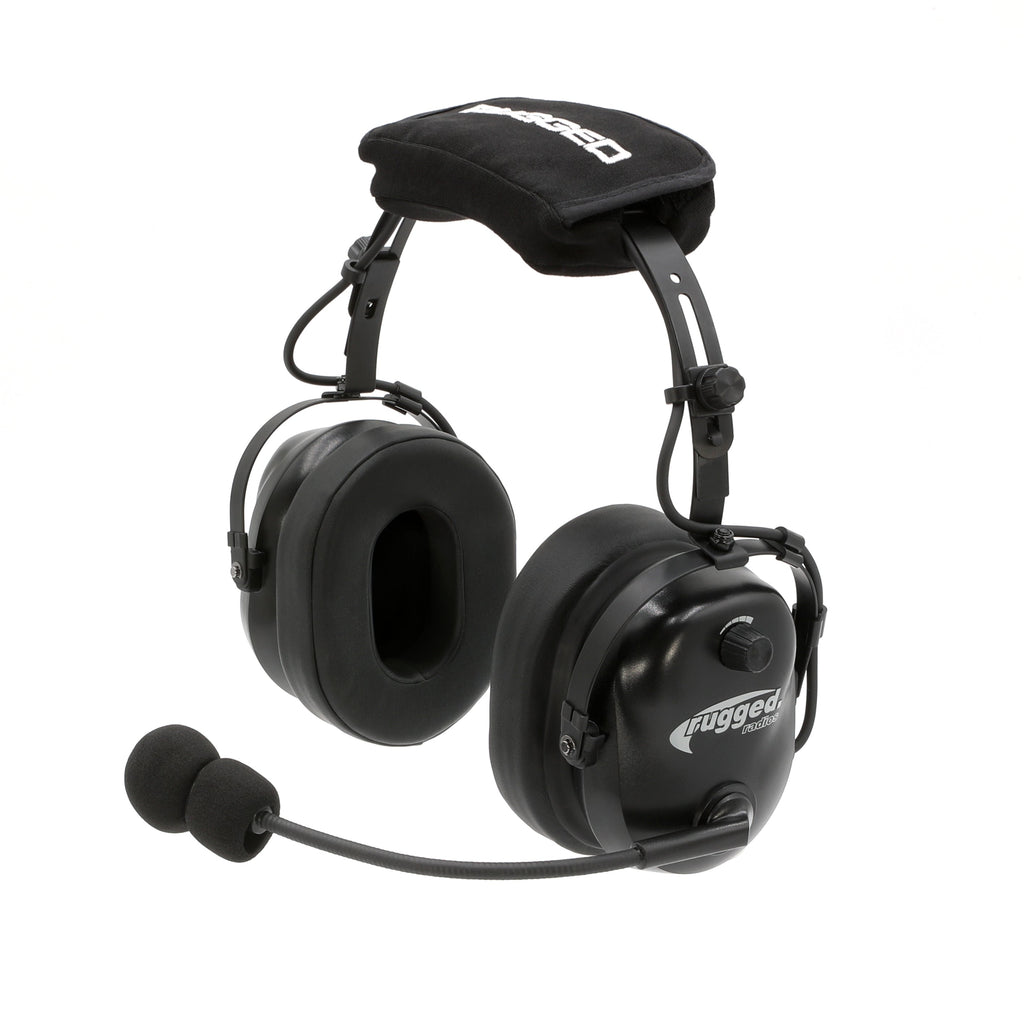 Bluetooth Headset for Cell Phones - 2-Way Radio Compatible (OTH and BTH) - Over The Head