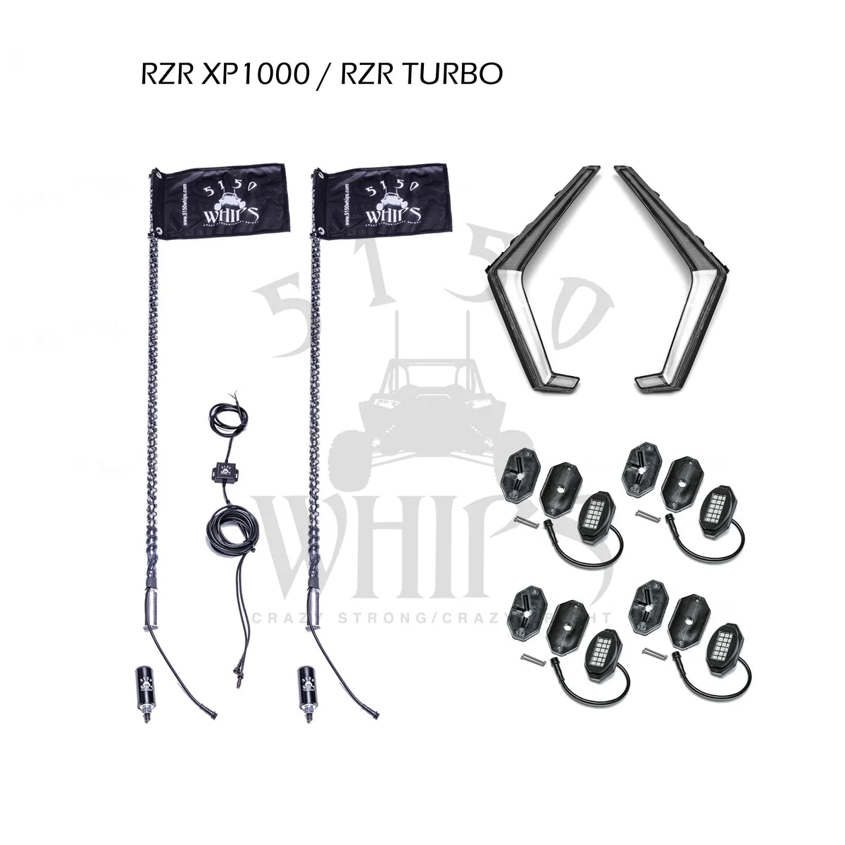 5150 Whips 187 Lighting Kit – 2019–2021 Polaris RZR XP 1000 / Turbo