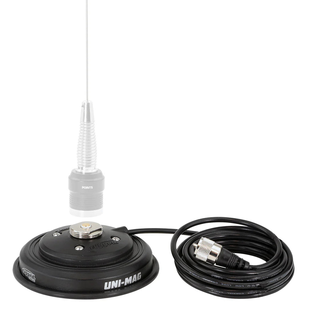 UNI-MAG universal magnetic antenna mount and coax cable
