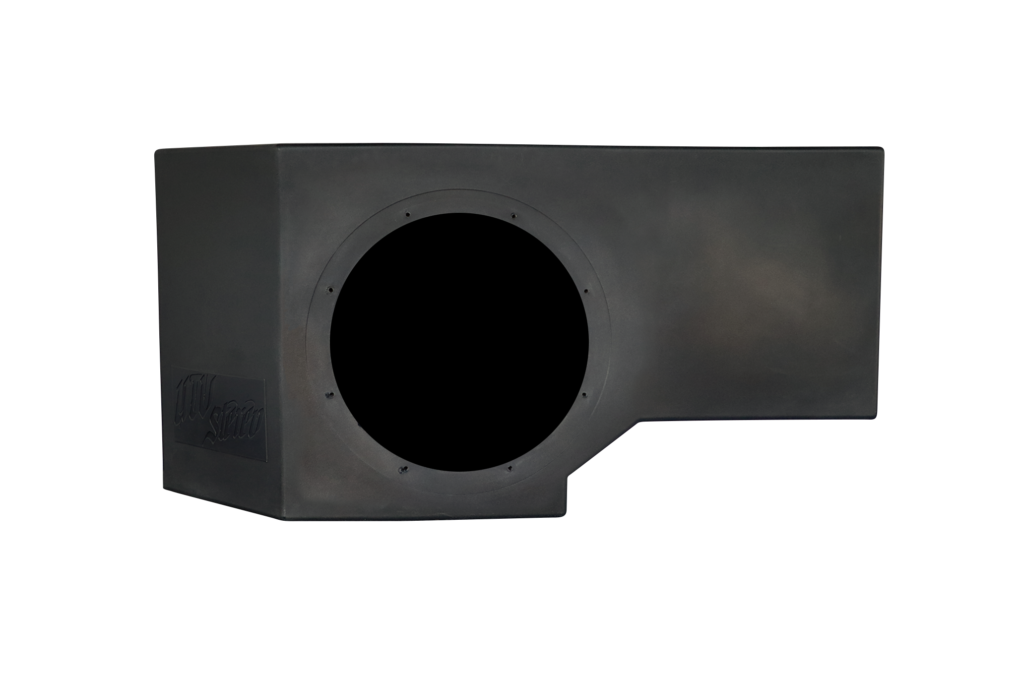Can-Am® Defender HD11 Vented 10" Front Passenger Subwoofer Enclosure Unloaded | UTVS-DEF2-VENC-PASS-10-FRONT