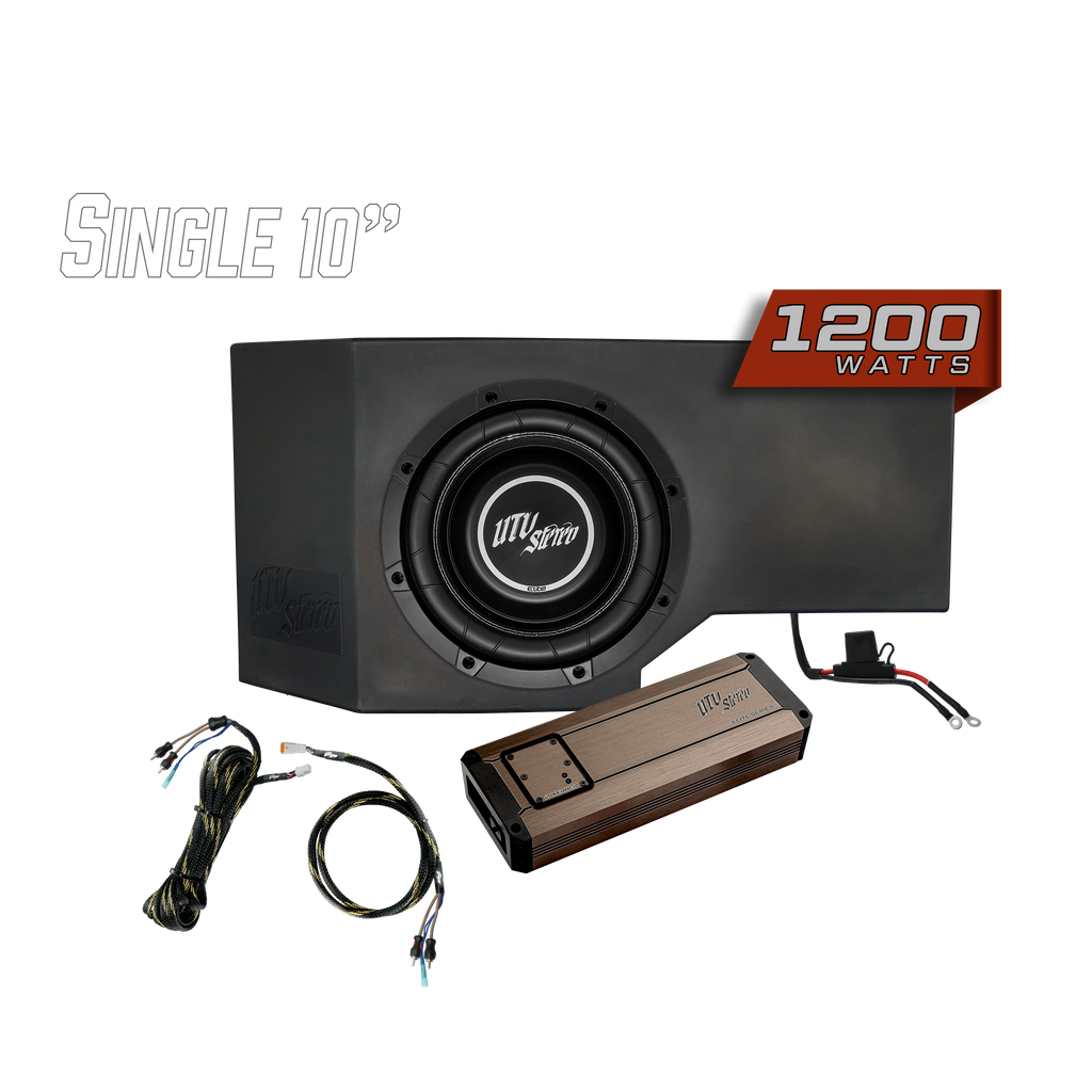 Can-Am® Defender HD10 1200W Single Side 10" Subwoofer Kit  | UTVS-DEF-SUB-1200