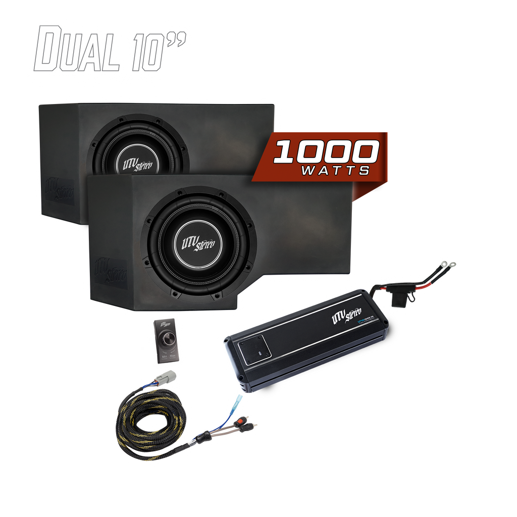 Can-Am® Defender HD11 1000W Dual 10" Subwoofer Kit | UTVS-DEF2-1000-2-GO