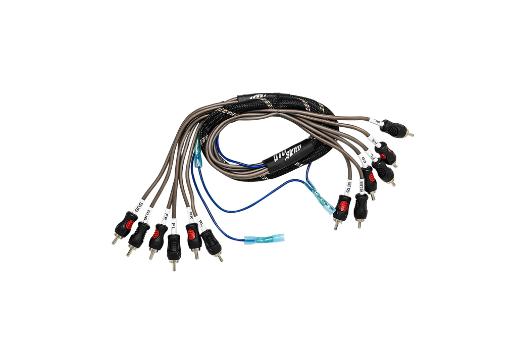 UTV Stereo 4-Channel RCA Harness - Front, Subwoofer + Remote | UTVS-HRN-RCA-2