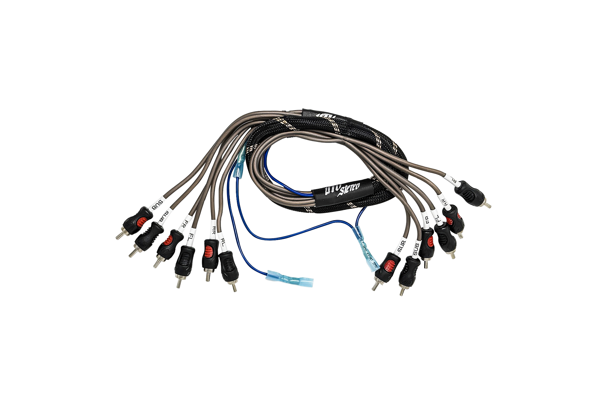 UTV Stereo 6-Channel RCA Harness - Front, Rear, Subwoofer, + Remote | UTVS-HRN-RCA-3