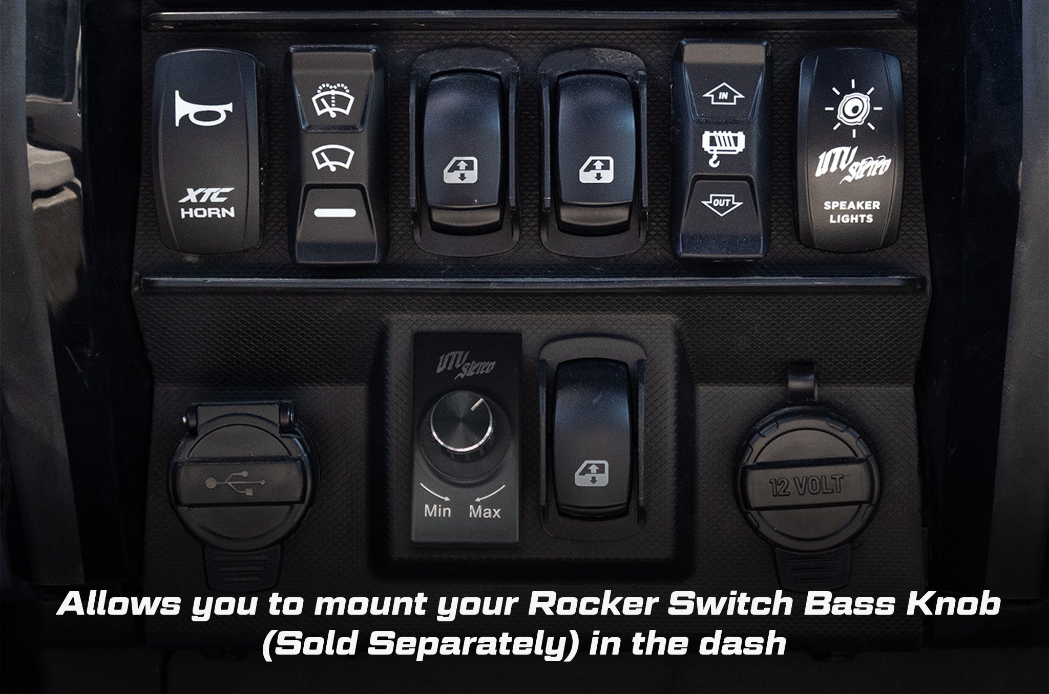 Polaris Ranger 1500 Bass Knob Extension with Sub Out / UTVS-JBL-RC-OUT-TO-RKR-BASS