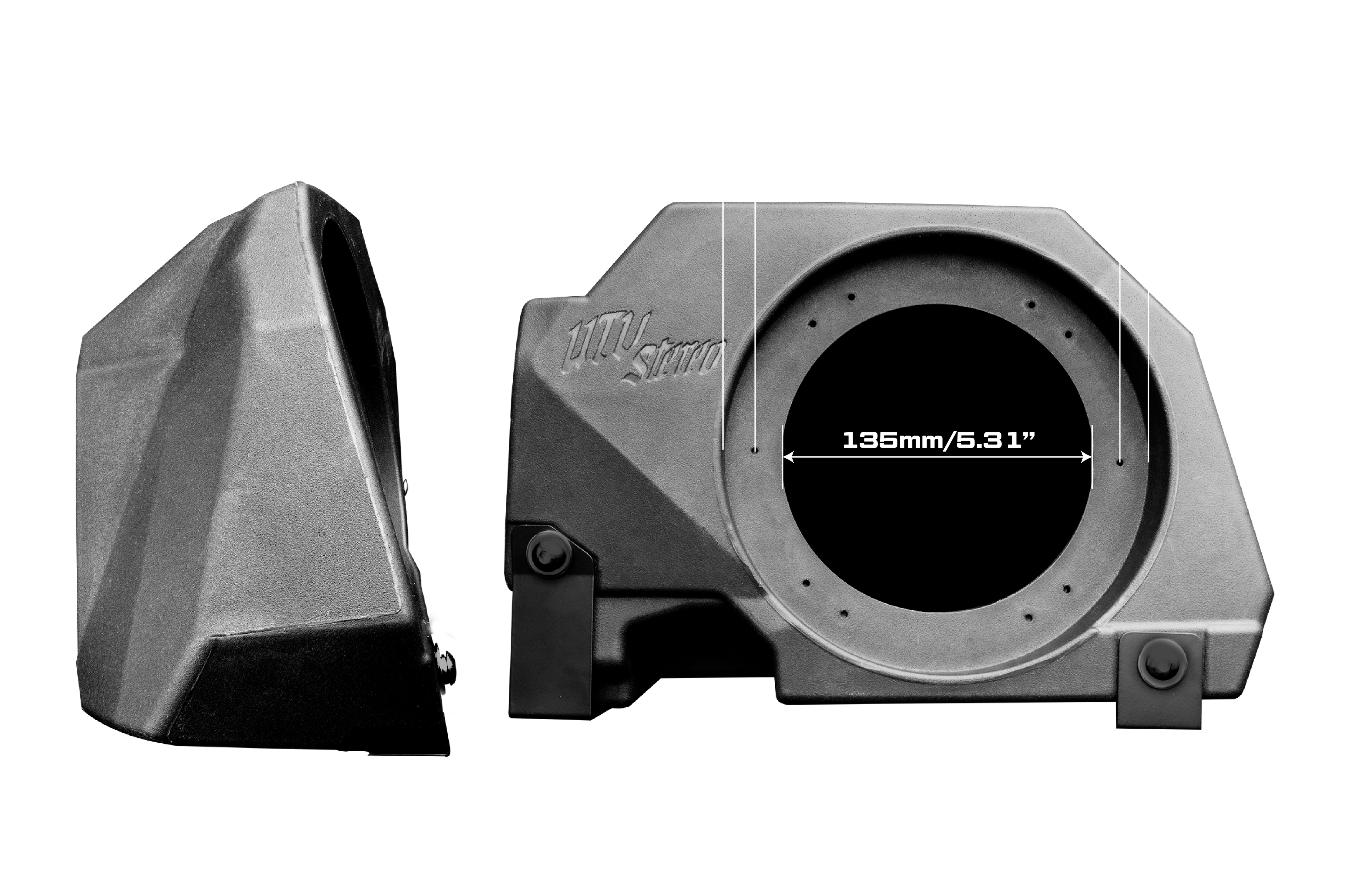 '20-'26 RZR® Pro Series 6.5" Rear Seat Speaker Pods V3  - Unloaded | UTVS-PRO-RP65