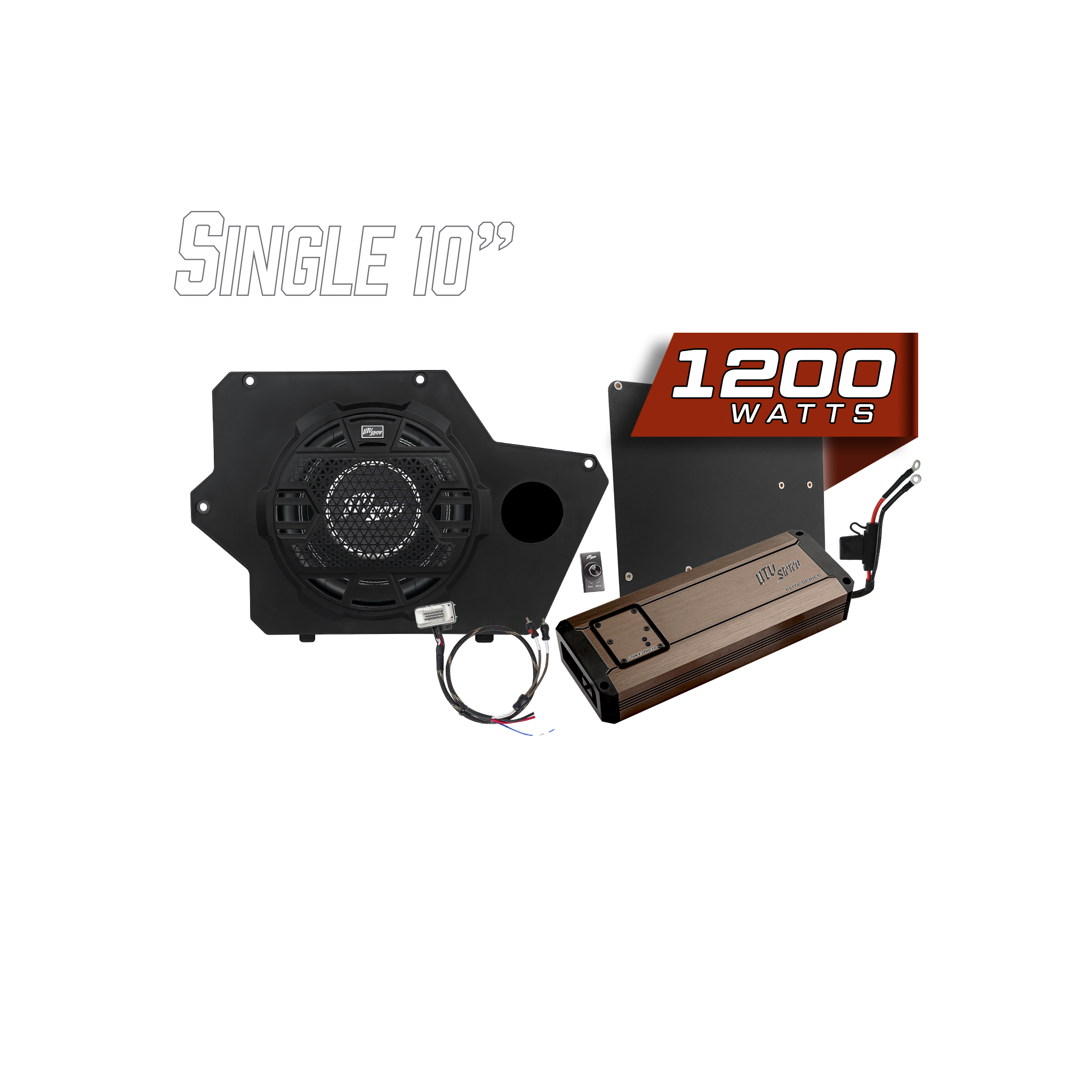 Polaris® Xpedition 1200W 10" Subwoofer Kit  | UTVS-XPD-SUB-1200-1