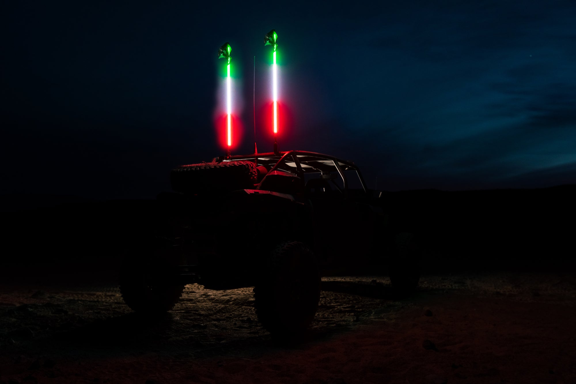 5150 Whips Hyper Color LED Whip – Red / White / Green - official 5150 product image 1