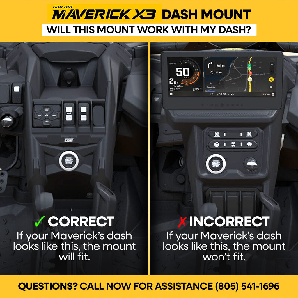 Can-Am Maverick X3 Complete Communication Kit with Bluetooth Intercom and 2-Way Radio - 696 PLUS Remote Head / M1 VHF Business Band / Remote Head Mount Kit