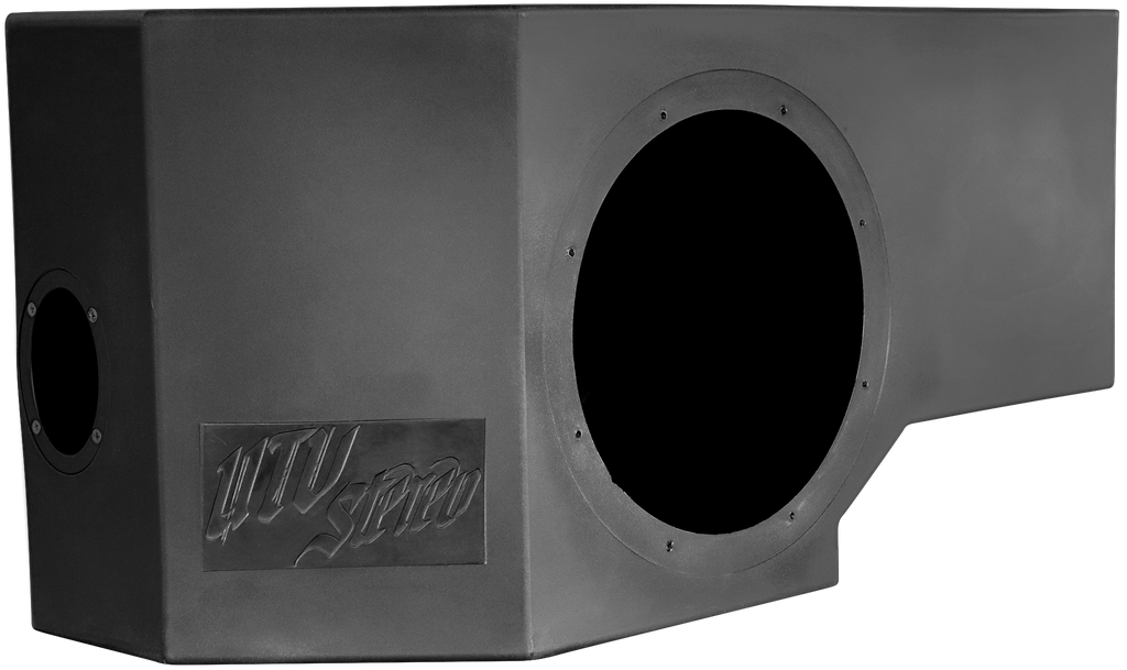 Can-Am® Defender HD11 Vented 10" Rear Passenger Subwoofer Enclosure Unloaded | UTVS-DEF2-VENC-PASS-10-REAR