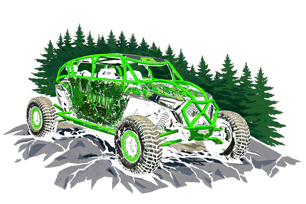 Rollin Lit Green Buggy T-Shirt & Hoodie