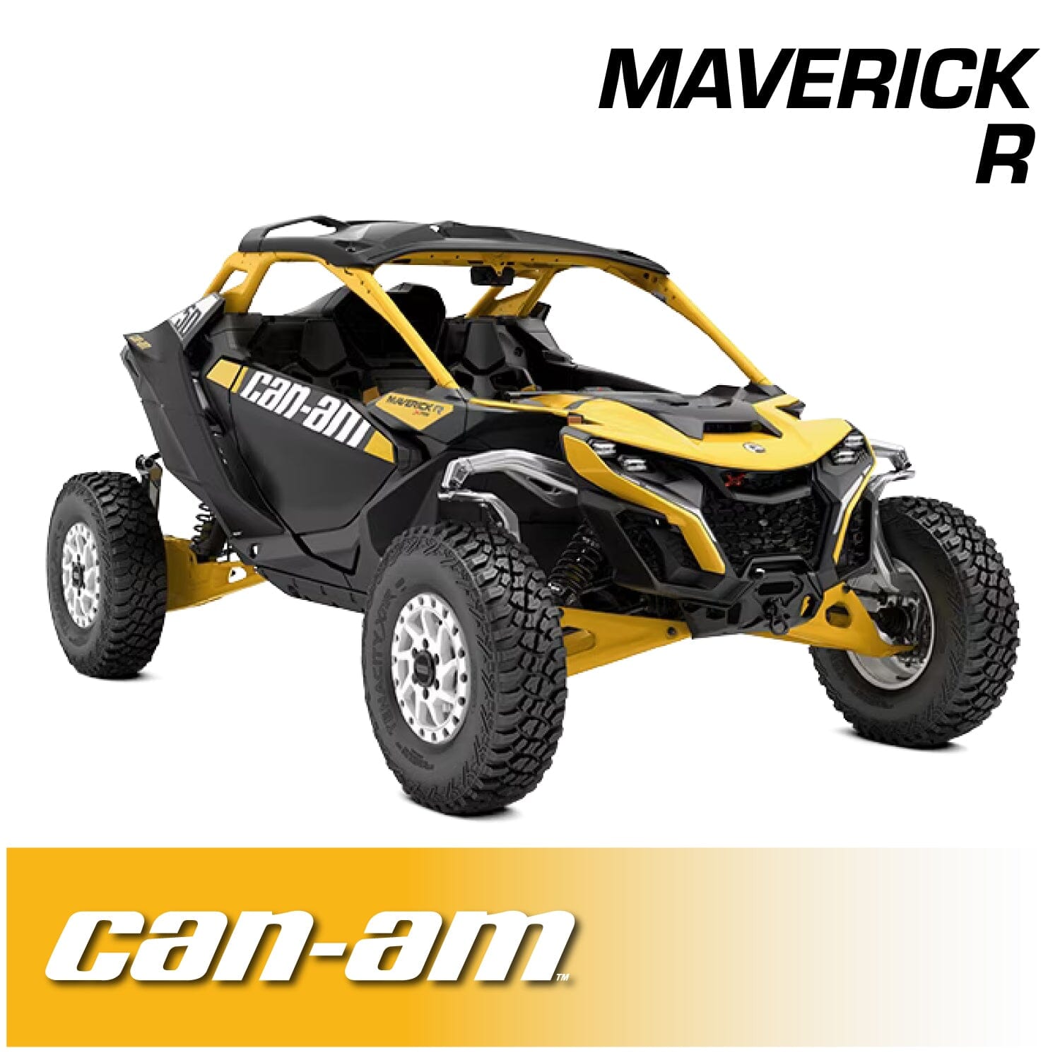 Can-Am Maverick R Complete Communication Kit with Rocker Switch Bluetooth Intercom and 2-Way Radio - STX Stereo Remote Head / G1 GMRS / Top Mount