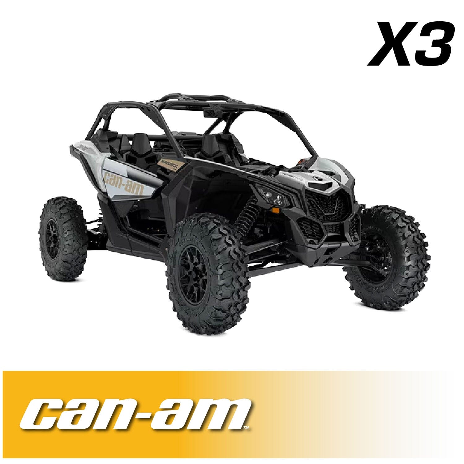 Can-Am Maverick X3 Complete Communication Kit with Bluetooth Intercom and 2-Way Radio - STX Stereo / M1 VHF Business Band / Top Mount