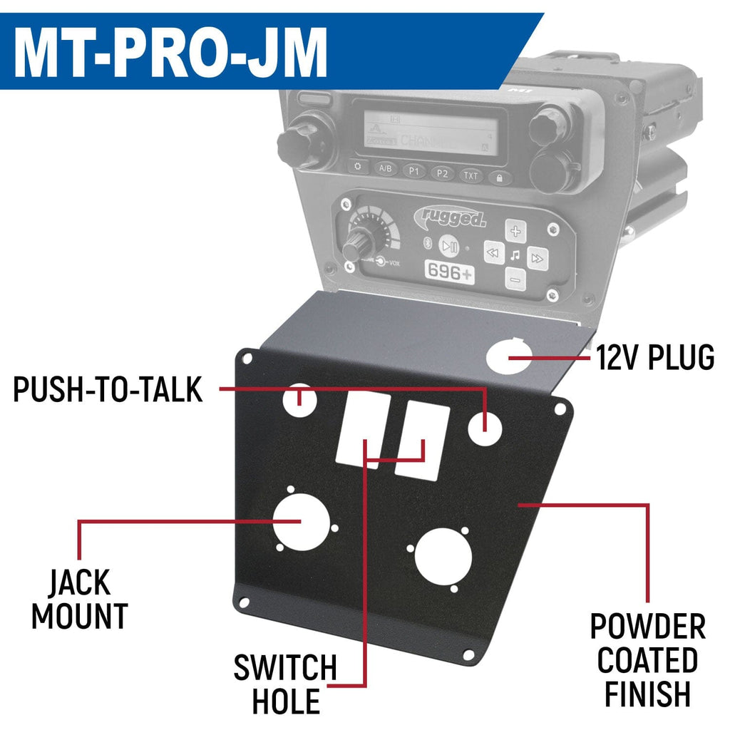 Lower Accessory Panel for Polaris RZR PRO XP RZR Turbo R and RZR PRO R Dash Mount Radio and Intercom - SPOD Switch Panel